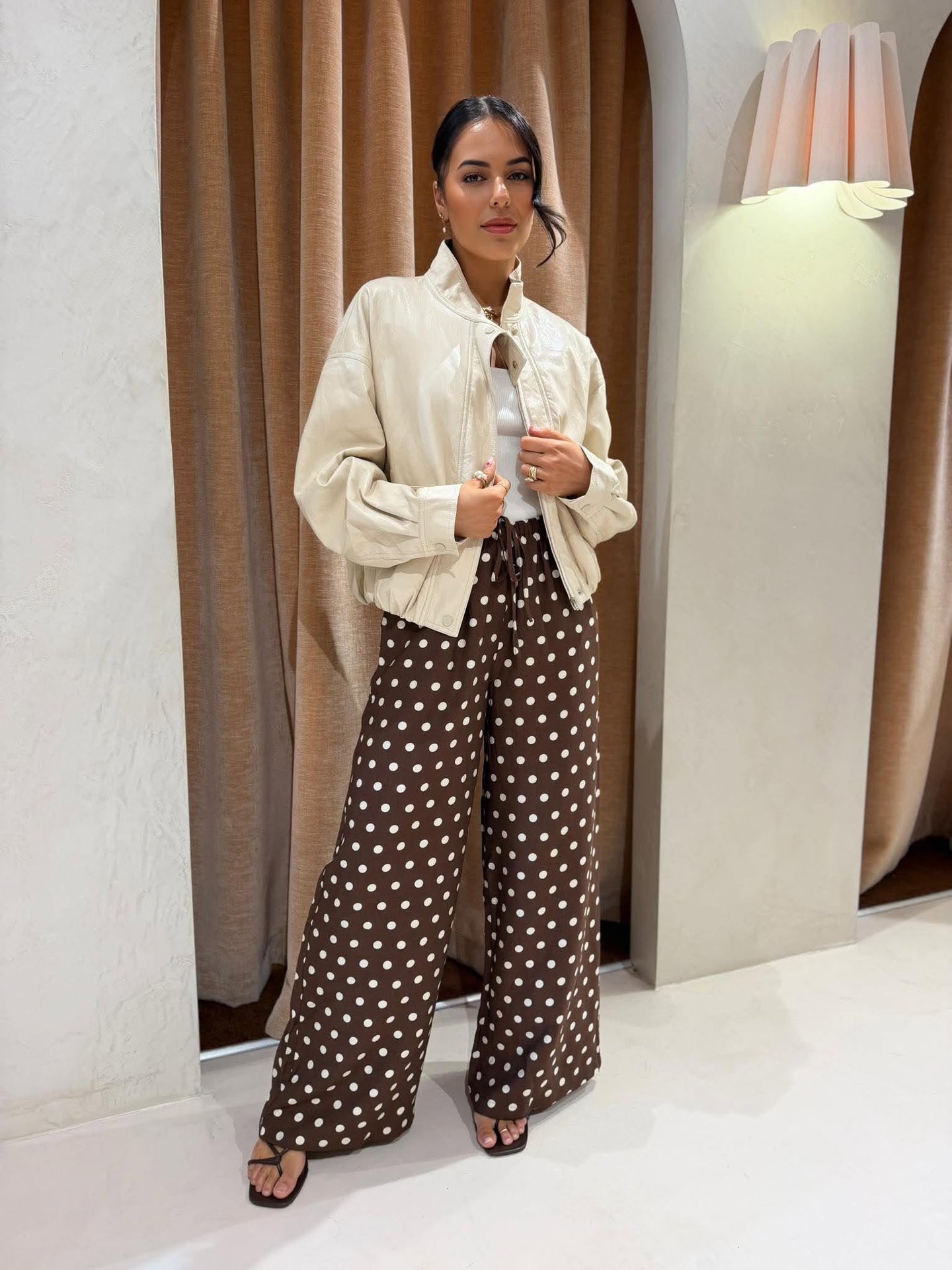 SOFT FAUX LEATHER- CREAM
