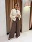 SOFT FAUX LEATHER- CREAM