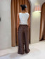 GLIDER PANT- CHOC VANILLA