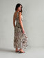 BRANDY MAXI DRESS -WATERCOLOUR