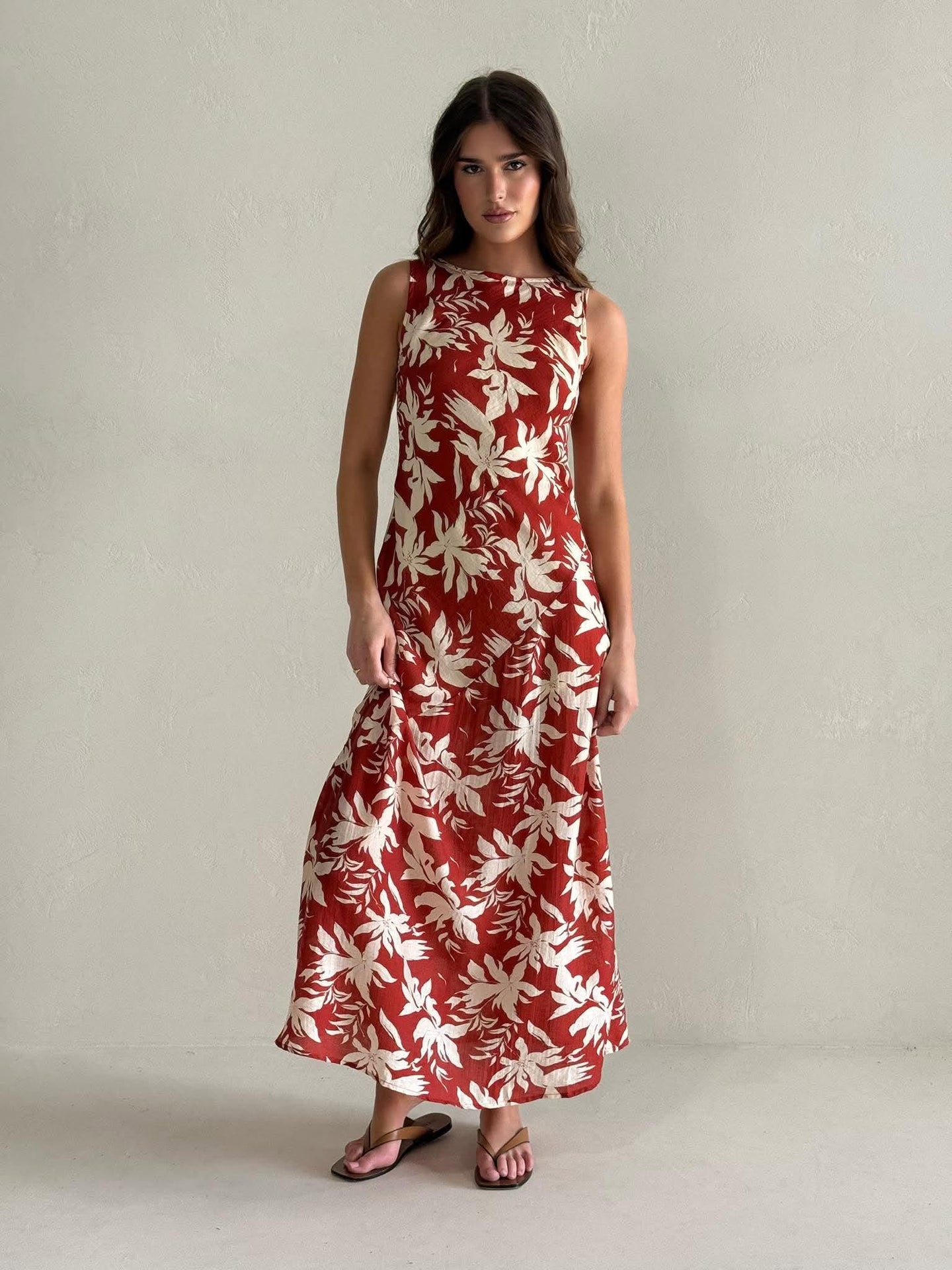 BRANDY MAXI DRESS -ISLAND FLORAL