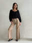 CALISTA BLOUSE- EMBROIDERED BLACK