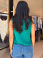 COFFEE KNIT TANK- JADE