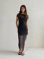 YASMINA POLKA DOT DRESS- BLACK