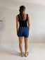 EVIE FITTED SCOOP TANK- BLACK