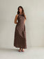 BRANDY MAXI DRESS - CHOC VANILLA