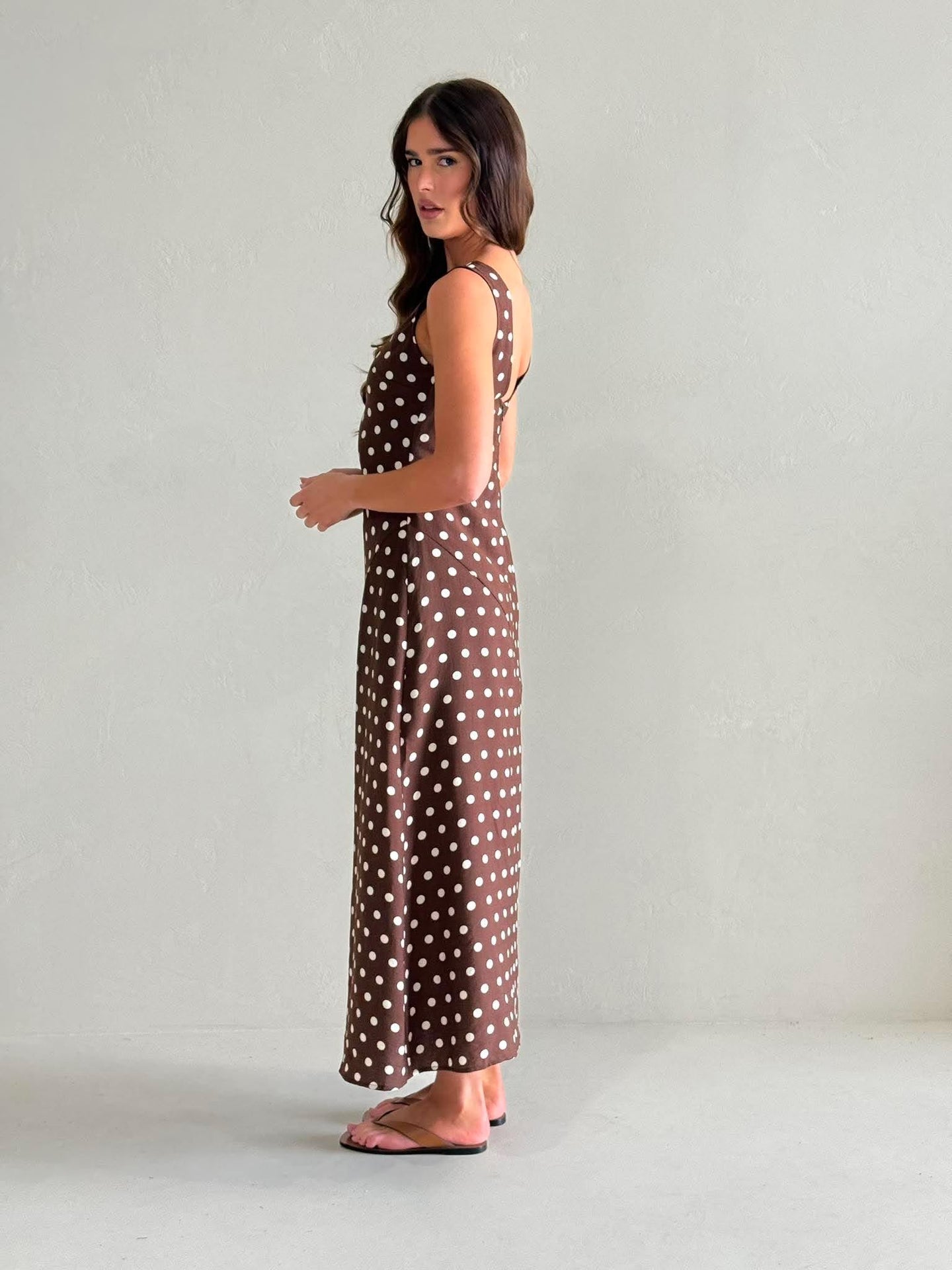 BRANDY MAXI DRESS - CHOC VANILLA