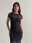 YASMINA POLKA DOT DRESS- BLACK