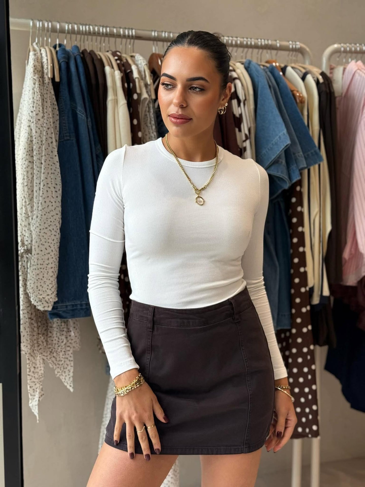 COVE SKORT -CHOC