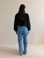 CALISTA BLOUSE- EMBROIDERED BLACK