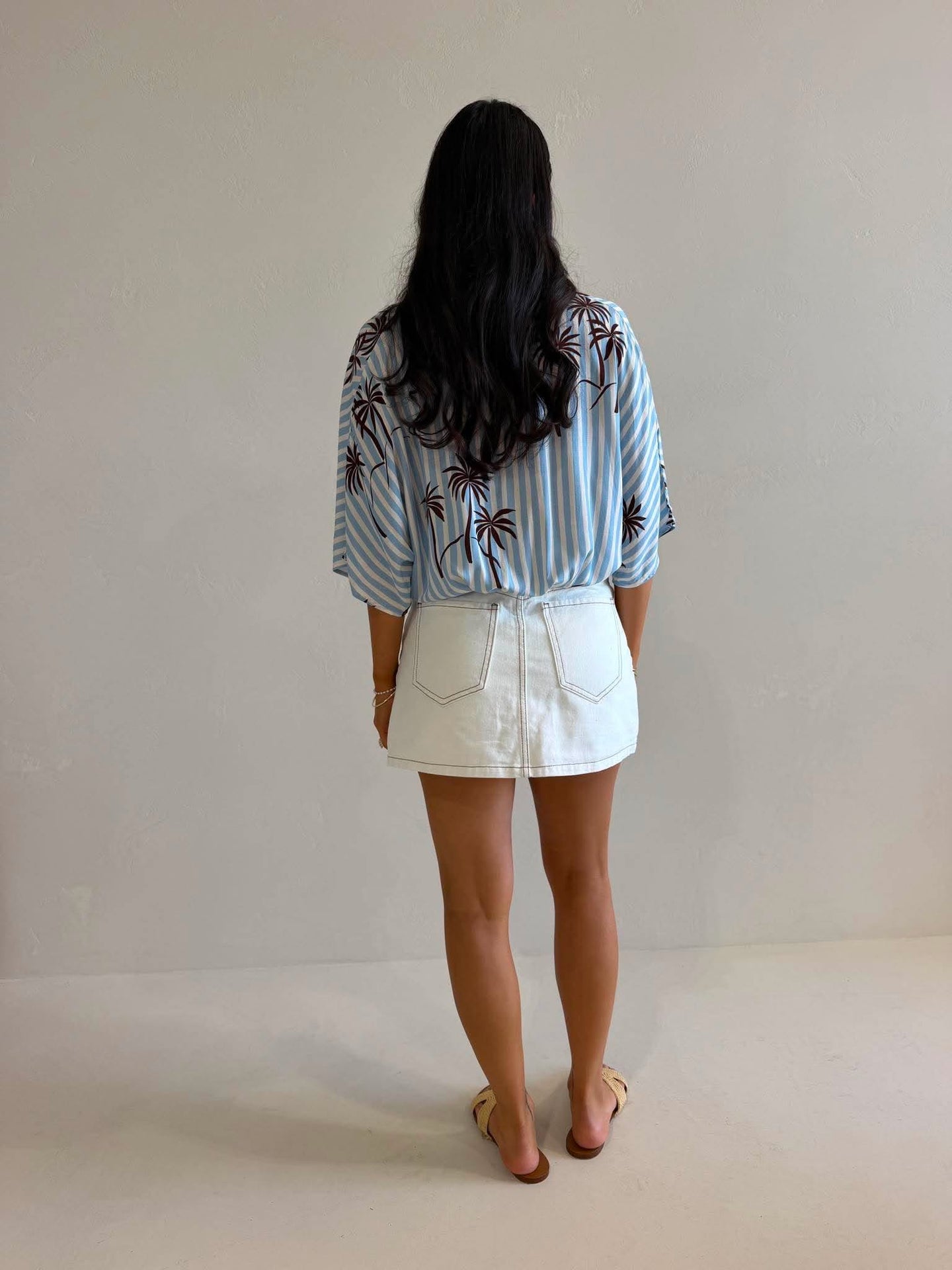 LENNI MINI SKORT- VINTAGE WHITE