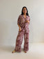 SIENNA PANT- ABSTRACT ROSE GOLD