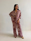 SIENNA PANT- ABSTRACT ROSE GOLD