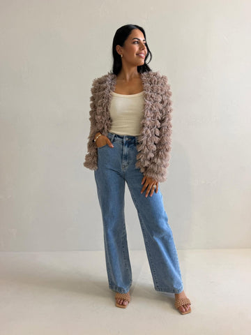SARAH COAT- TAUPE