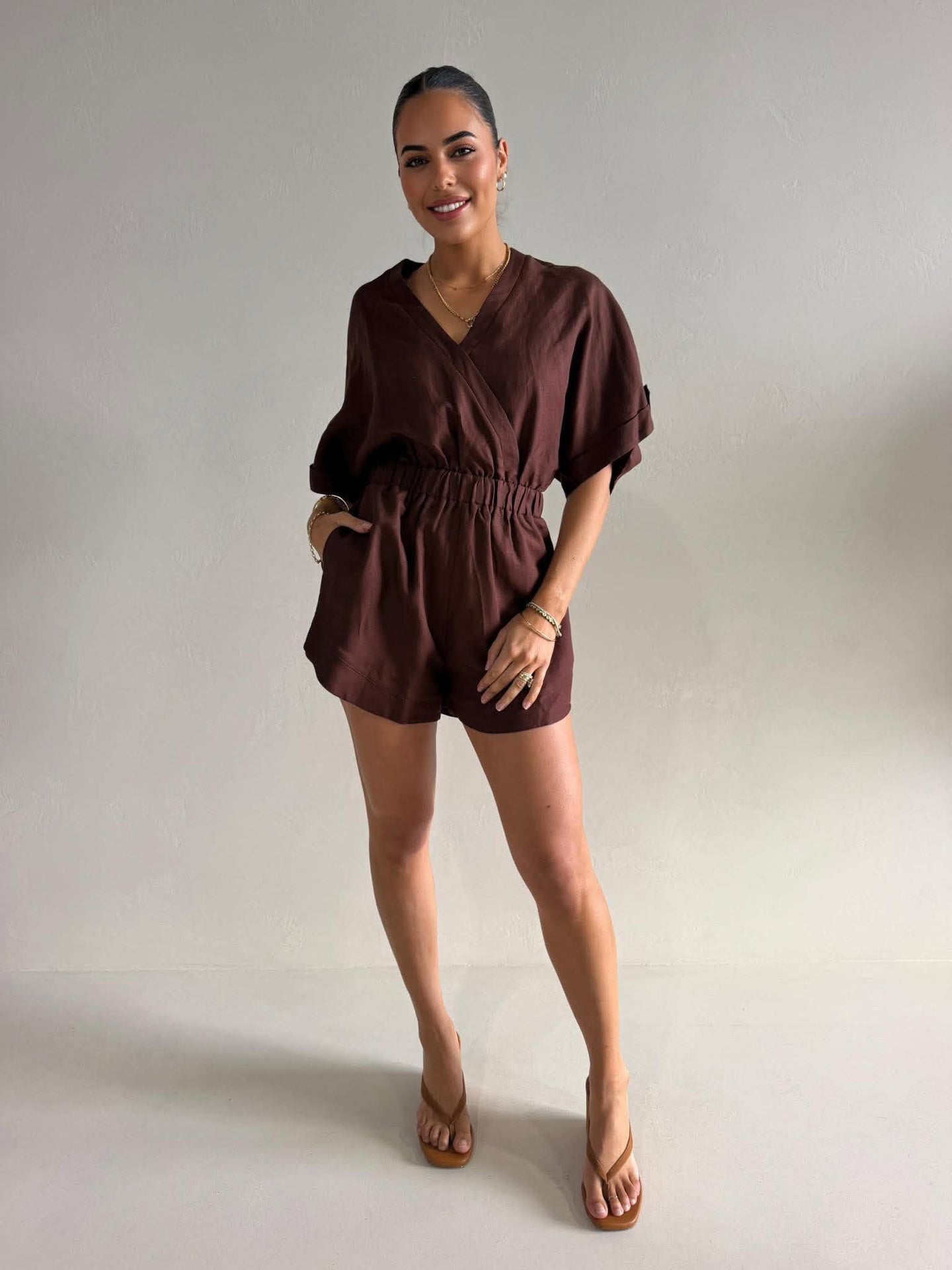 RHODES WRAP PLAYSUIT