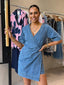 ARI WRAP DENIM DRESS