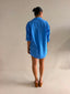 PETA OVERSIZED SHIRT- AMALFI BLUE