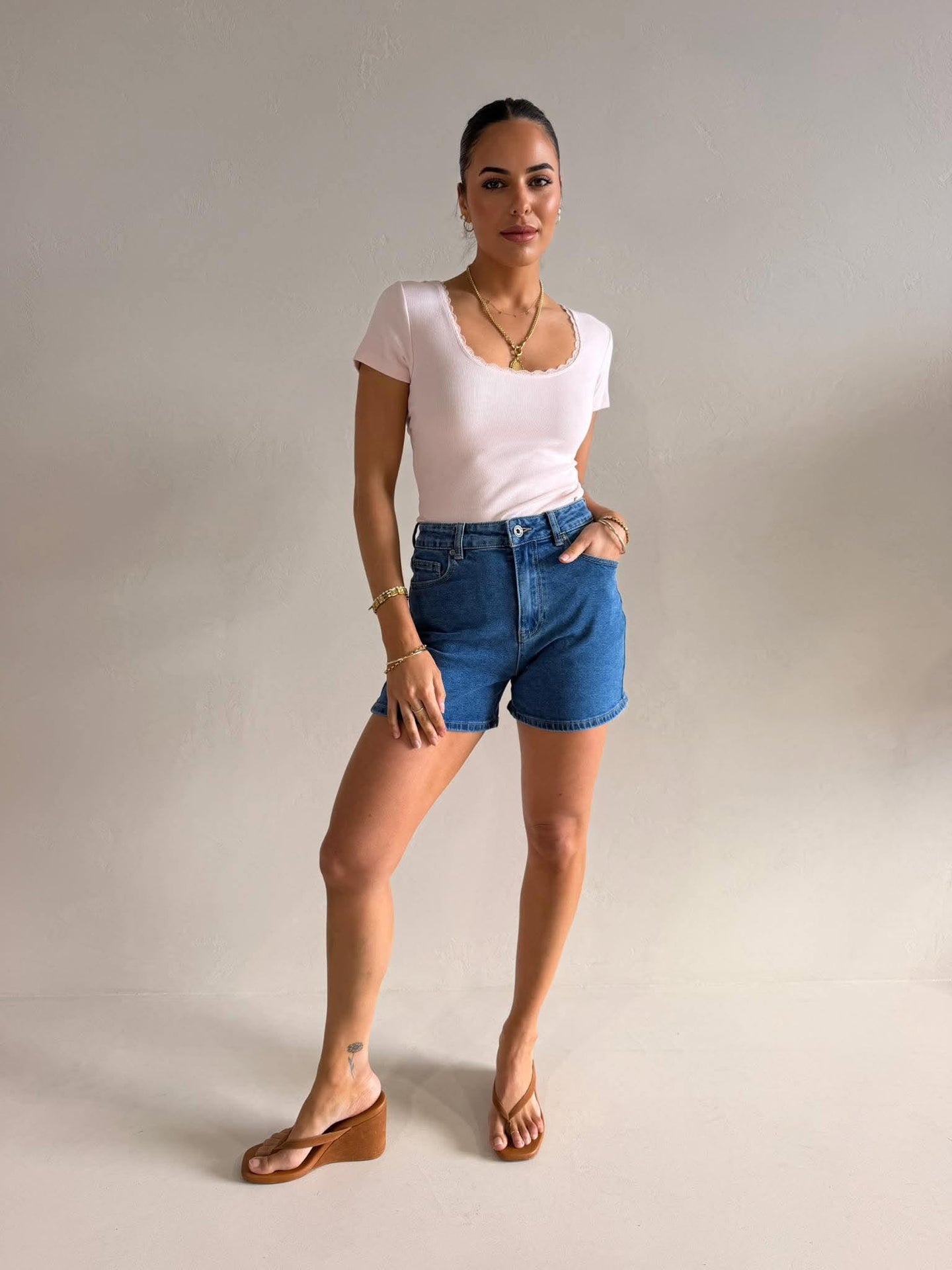 KYIA SHORT COMFORT- MID BLUE