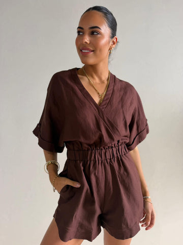 RHODES WRAP PLAYSUIT