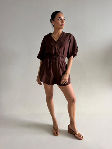 RHODES WRAP PLAYSUIT