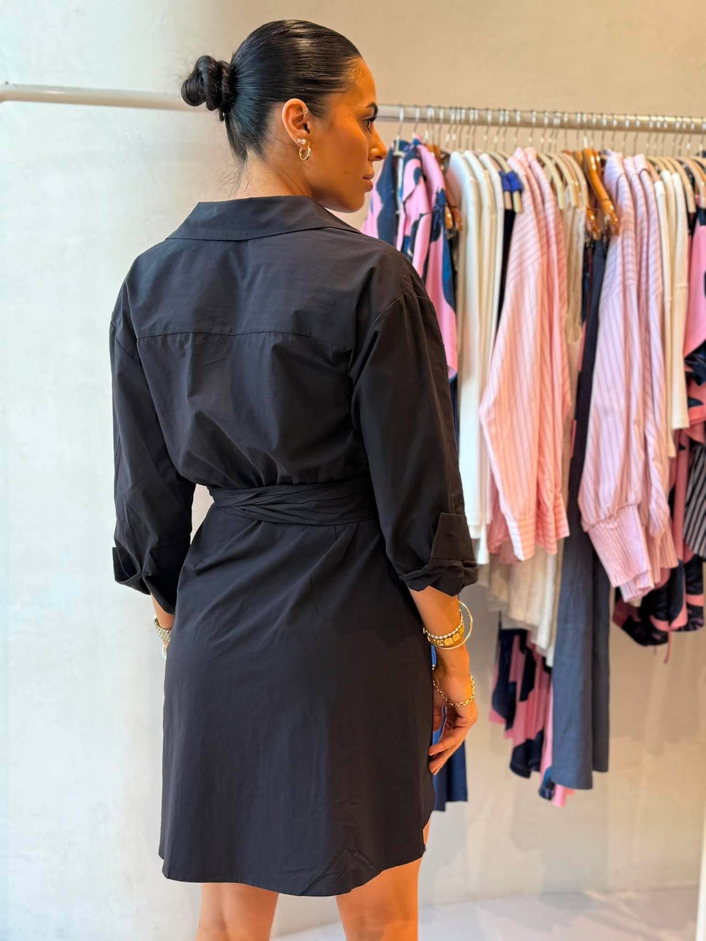 SUNSET DRESS -BLACK