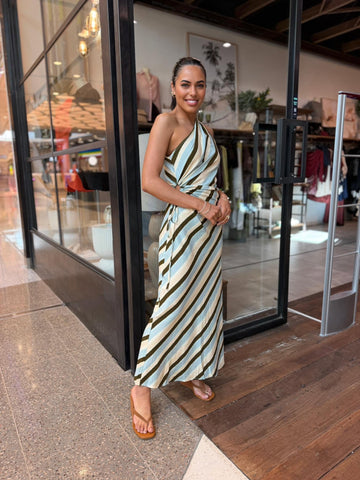 JARRAH MAXI DRESS - AUTUMN STRIPE