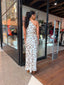 JARRAH MAXI DRESS - BROWN AND BEIGE ABSTRACT