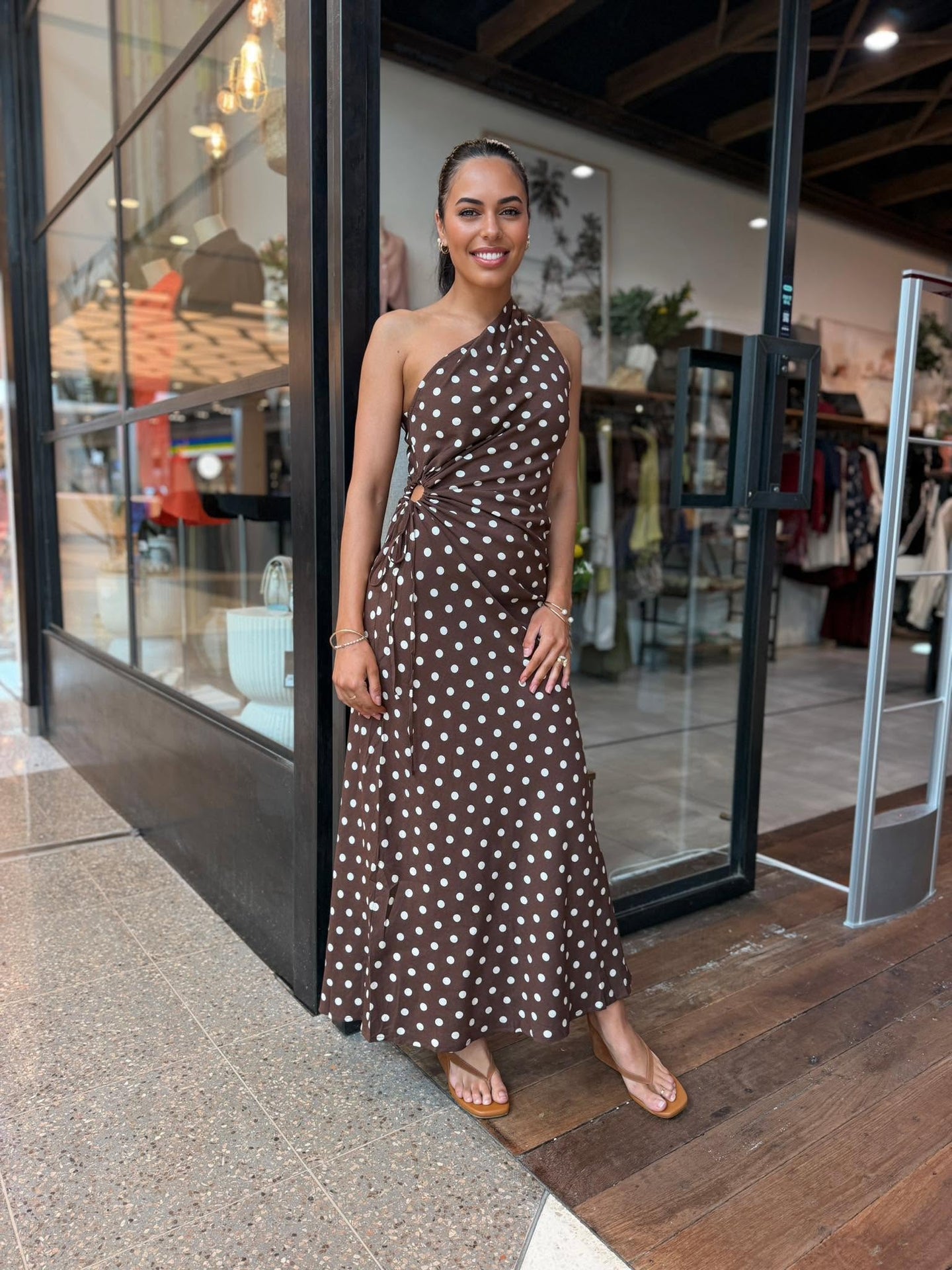 JARRAH MAXI DRESS - CHOC VANILLA