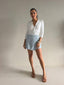 PALOMA PU SKORT - POWDER BLUE