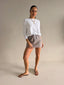 LONDON CHECK BIAS CUT MINI SKIRT