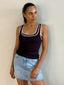 DOUBLE TAKE TANK- PLUM