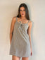 LONDON CHECK SLIP DRESS