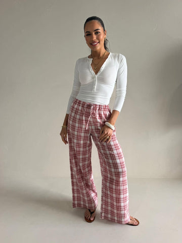 CHELSEA CHECK PANT