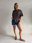 ZION LACE TOP- CHOC
