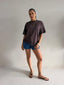 ZION LACE TOP- CHOC