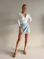 PALOMA PU SKORT - POWDER BLUE