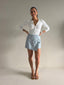 PALOMA PU SKORT - POWDER BLUE