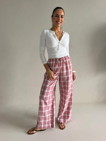 CHELSEA CHECK PANT