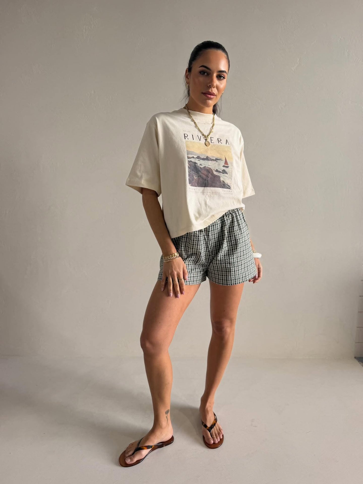LOTTIE CHECK SHORTS