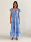 ODESSA MAXI- BLUE MIST STRIPE