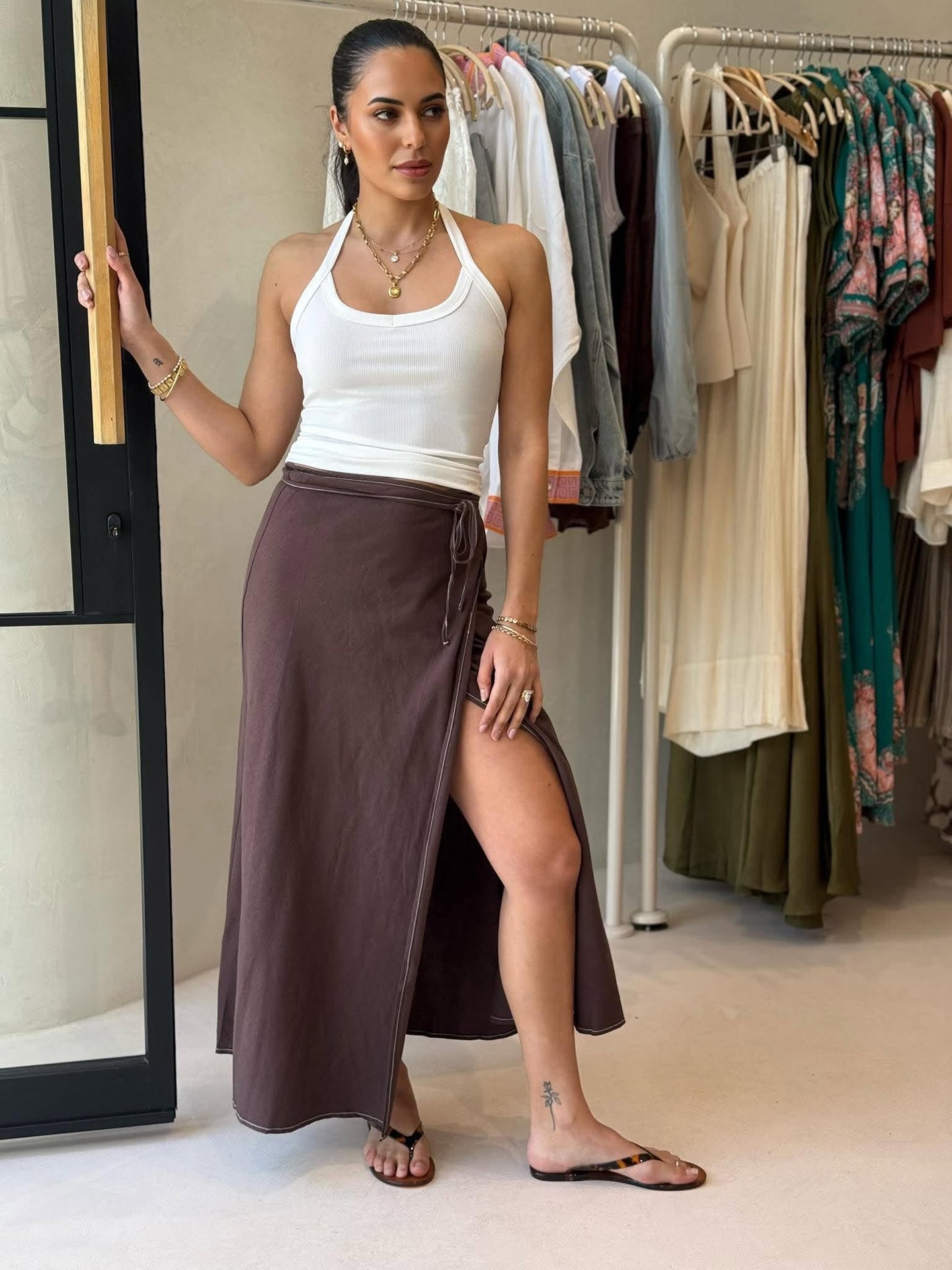 CONNIE MIDI SKIRT