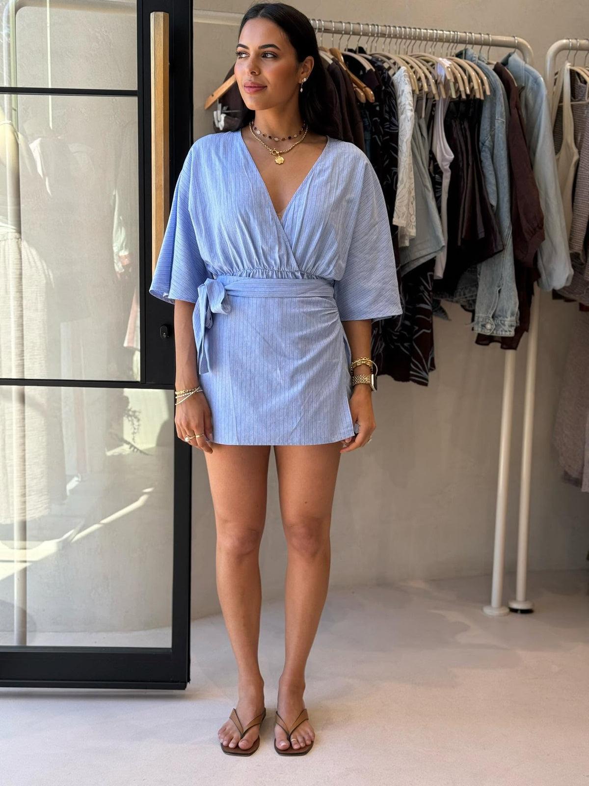 KIKI PLAYSUIT -BLUE MIST