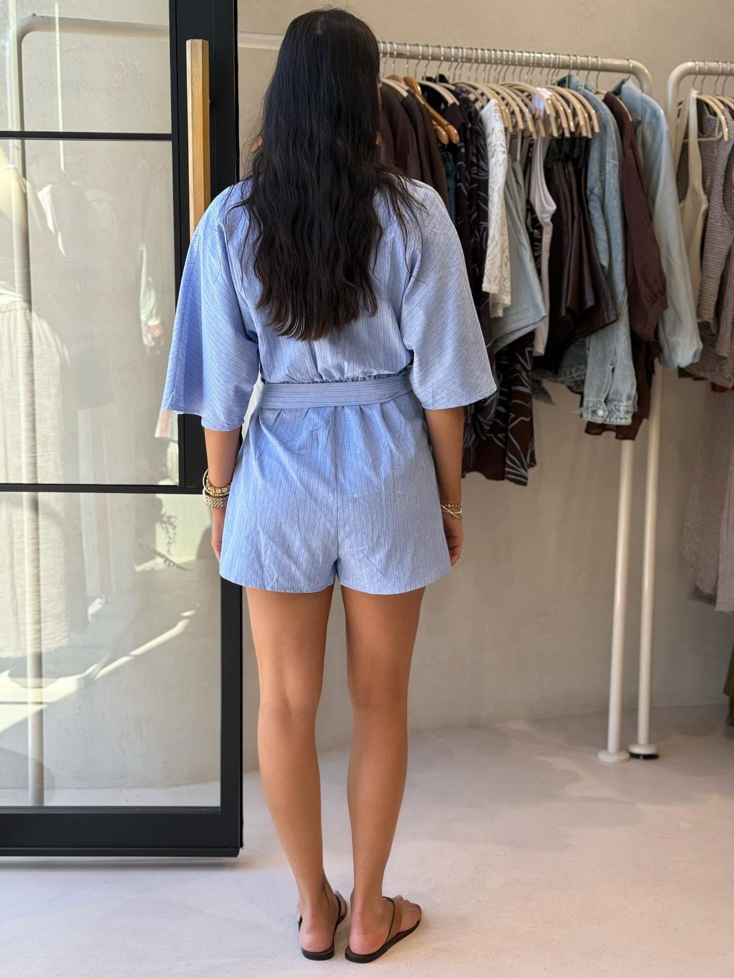 KIKI PLAYSUIT -BLUE MIST