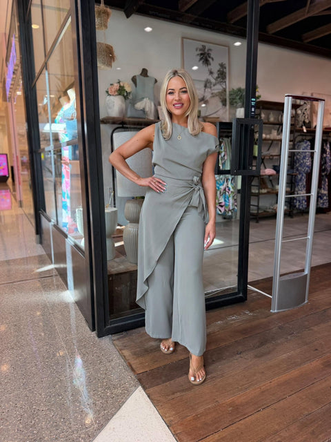 DRAPE JUMPSUIT