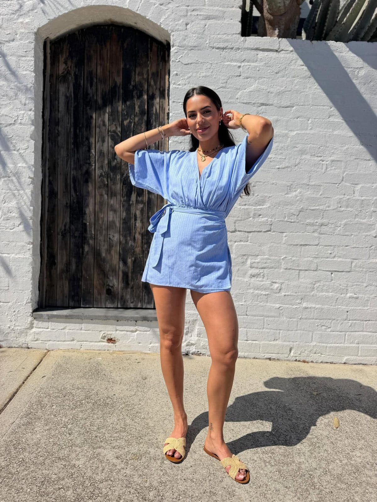 KIKI PLAYSUIT -BLUE MIST