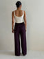 NADIA TRACK PANT - BURGUNDY
