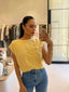 ORLA OFF THE SHOULDER KNIT-YELLOW