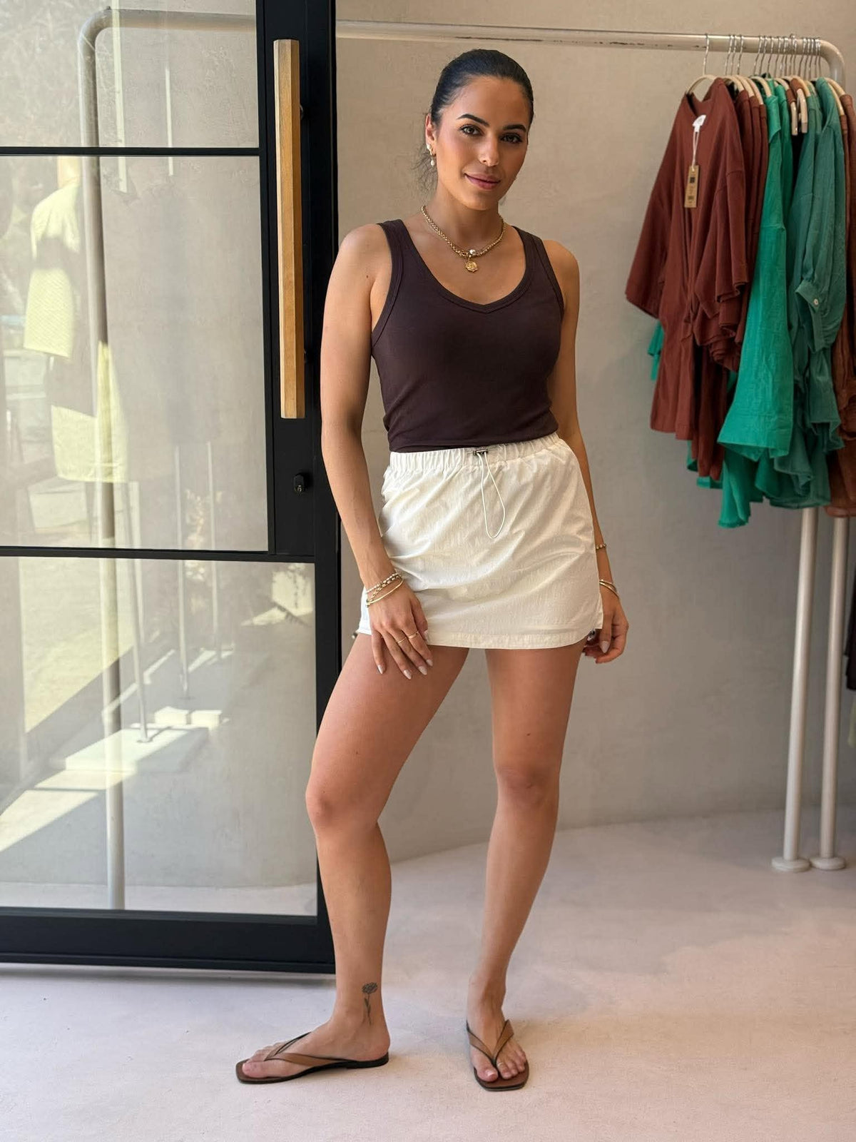 ROWAN SKORT- IVORY