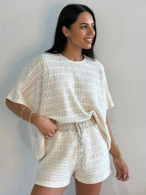 LILLIAN KNIT SHORT SET