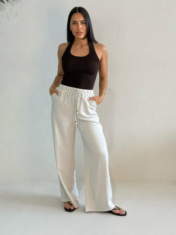 ESPRESSO PANT- STONE